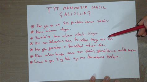 TYT Matematik Kategorisi Nasıl Çalışılır?